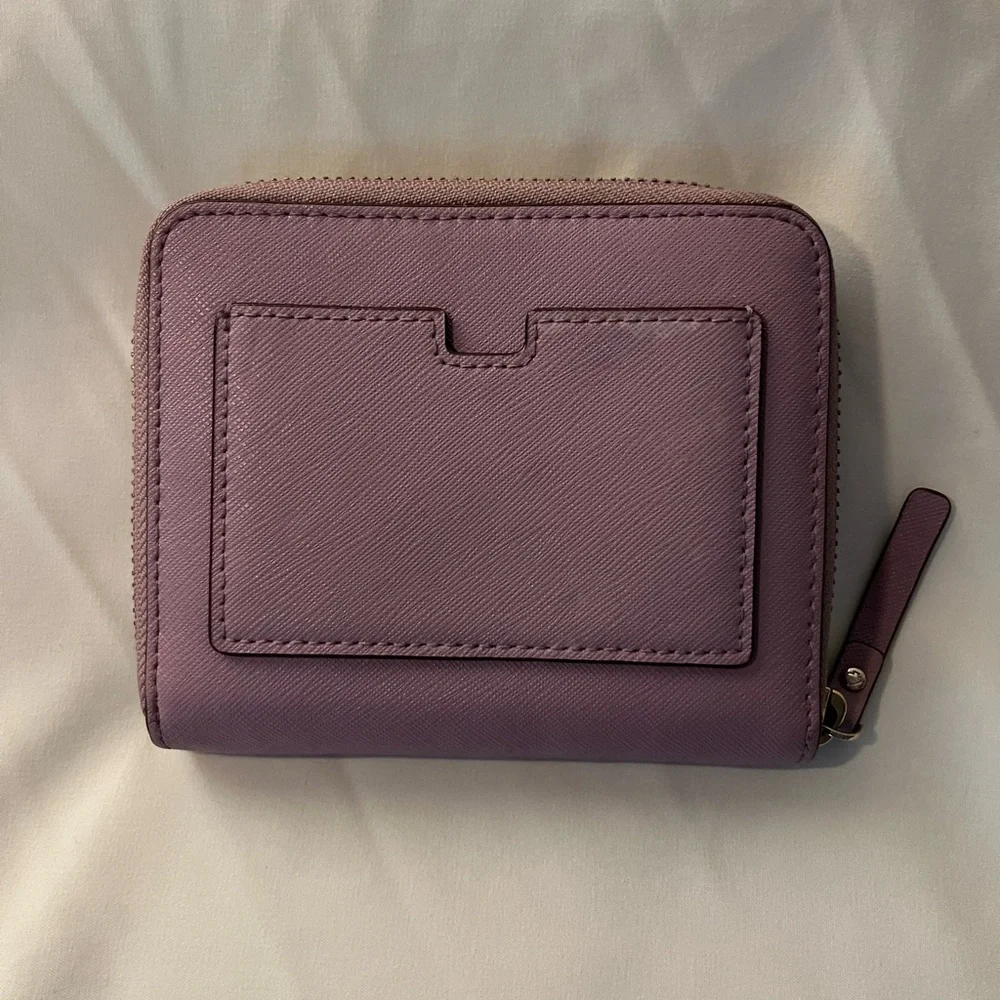 Kate Spade Darci Laurel Way Saffiano Leather Bifold Zip-Around Wallet